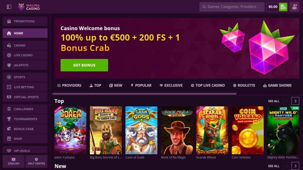 Malina Casino Game