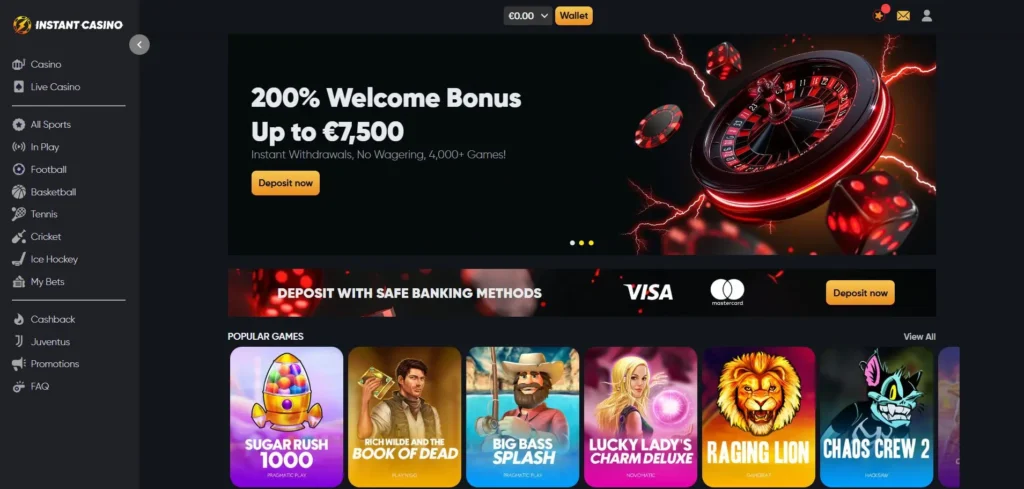 INSTANT CASINO GAME